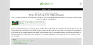 Hướng dẫn xem phát sóng trực tiếp bóng đá chi tiết tại trang web Xoilac TV