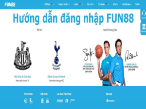 Đăng nhập tài khoản cá cược tại Fun88 rất đơn giản 