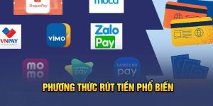 Phương thức rút tiền phổ biến