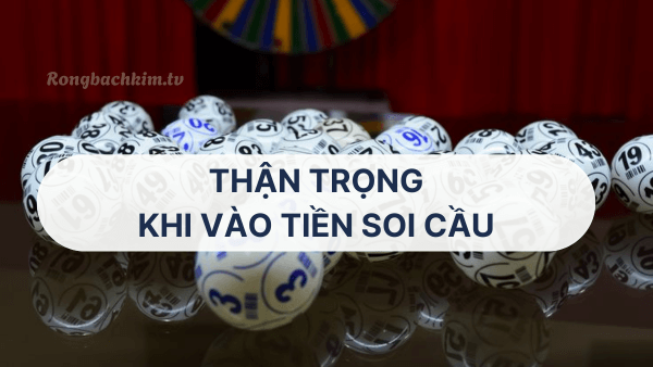 Cẩn thận khi vào tiền