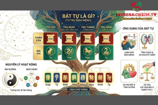 Bát tự là yếu tố quan trọng để luận giải vận mệnh trong tử vi, phong thuỷ